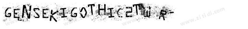 GenSekiGothic2TW R字体转换